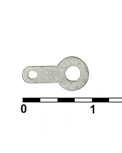 Клемма-лепесток одностороняя RUICHI 1-1-2.2-10, 2.2х10х5 мм, луженая медь