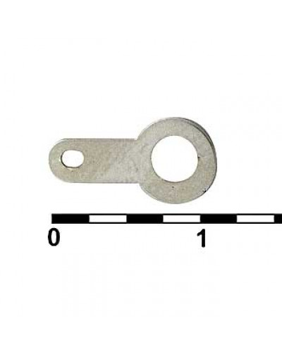 Клемма-лепесток одностороняя RUICHI 1-1-3.2-12, 3.2х12х6.3 мм, луженая медь