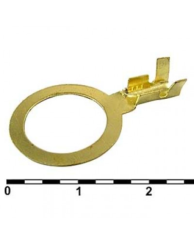 Наконечник кольцевой неизолированный RUICHI DJ431-12B-C, 2,0…2,5 мм?, латунь