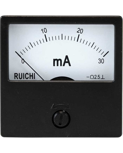 Амперметр постоянного тока аналоговый RUICHI М42301, 30 мА