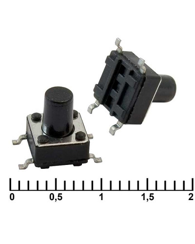 Тактовая кнопка RUICHI IT-1102WC, 6x6x8 мм, OFF-(ON), 50 мА, 12 В, 100 мОм