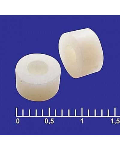 Втулка пластиковая RUICHI, внешний диаметр 7 мм, внутренний диаметр 3 мм, длина 4 мм