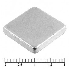 Магнит самарий-кобальтовый RUICHI, 15x15x3 мм, класс N35, квадратный