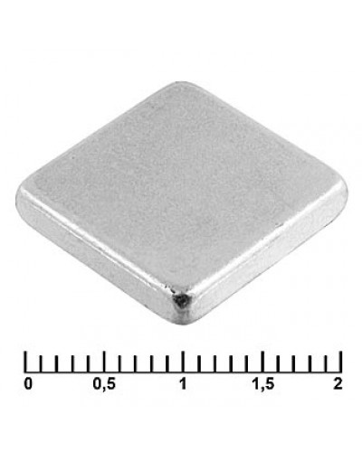 Магнит самарий-кобальтовый RUICHI, 15x15x3 мм, класс N35, квадратный