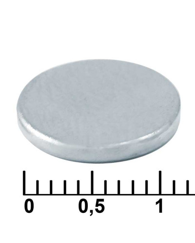 Магнит самарий-кобальтовый дисковый RUICHI, 12x1.4 мм, класс N35, круглый