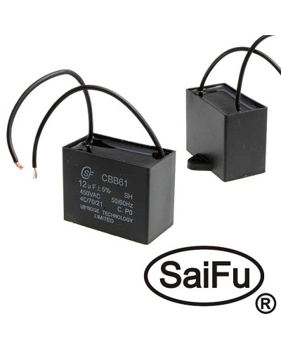 Пусковой конденсатор SAIFU CBB61, 12 мкФ, 450 В