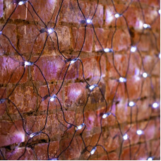 Гирлянда светодиодная Сеть 2,5х2,5м 432 LED БЕЛЫЙ черный ПВХ IP65 свечение с динамикой 230В контроллер в комплекте NEON-NIGHT