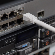 Шнур коммутационный, патч-корд F/UTP RJ45-RJ45, CAT 5e, LSZH серый, 1м REXANT