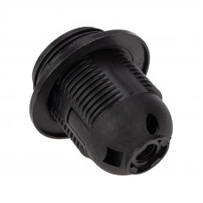 Патрон пластиковый термостойкий подвесной с кольцом Е27 черный REXANT