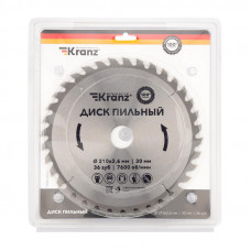 Диск пильный 210 мм х 36 зуб х 30 мм KRANZ