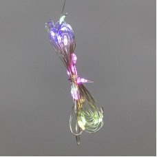 Гирлянда Светодиодный дождь из росы 3х2м, мультиколор, USB + пульт управления, с крючками для крепления NEON-NIGHT