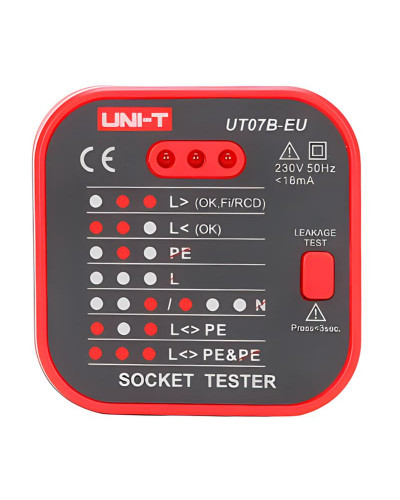 Тестер розеток UNI-T UT07B-EU