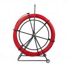 Протяжка кабельная (УЗК в тележке), стеклопруток, d=11,0мм, 50м, красная REXANT