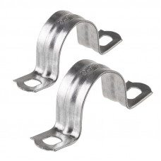 Скоба СМД 25-26 двухлапковая для металлорукава ø 20/22 мм (100 шт/уп) REXANT