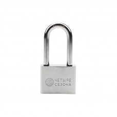 Замок навесной серия Сталь 50мм длинная дужка ЧЕТЫРЕ СЕЗОНА