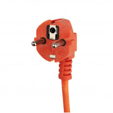 Удлинитель-шнур на катушке REXANT ПВС 3х1.0, 50 м, 4 гнезда, с/з, 10 А, 2200 Вт, IP20, оранжевый (Сделано в России)