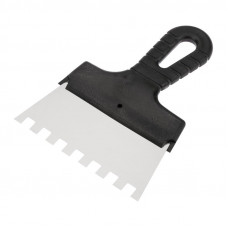 Шпатель фасадный REXANT 150 мм зуб 10х10 нержавеющая сталь, пластмассовая ручка