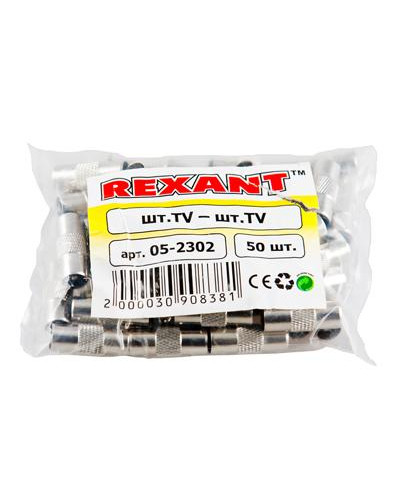 Переходник штекер TV – штекер TV REXANT