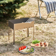 Мангал сборный Эконом 400х250х400мм, с 6 шампурами, в пленке СОКОЛ