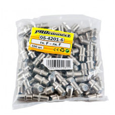 Переходник гнездо F – гнездо F, бочка без кольца PROconnect