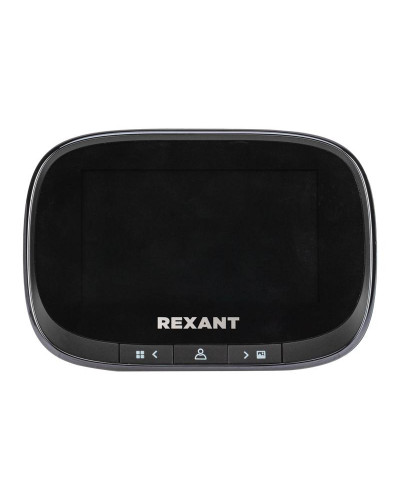 Видеоглазок дверной REXANT (DV-115) с цветным LCD-дисплеем 4.3' с функцией записи фото/видео по движению, встроенный звонок, ночной режим работы