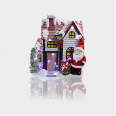 Керамическая фигурка Рождественский дом 37,5х20х42,5 см