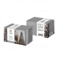 Гирлянда Твинкл Лайт 10 м, прозрачный ПВХ, 80 LED, цвет ТЕПЛЫЙ БЕЛЫЙ