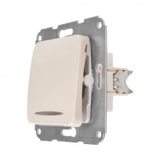 DEA Выключатель 1кл (инд) с/у 10А мех. Беж KRANZ