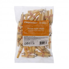 Разъем штекер RCA металл пайка черный/красный, Gold PROconnect
