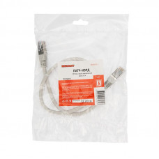 Шнур коммутационный, патч-корд F/UTP RJ45-RJ45, CAT 6, LSZH серый, 0,5м REXANT