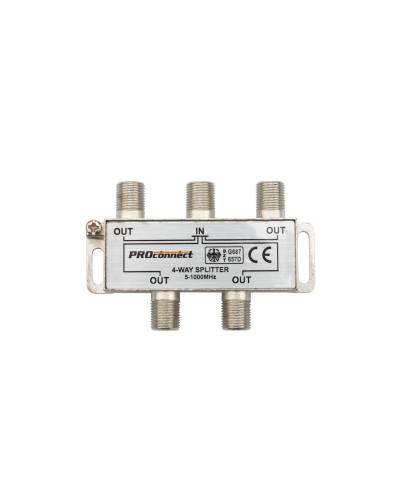 Делитель ТВх4 под F-разъем, 5-1000МГц PROconnect