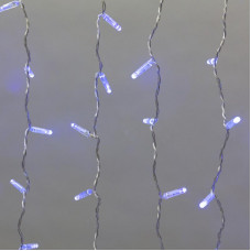Гирлянда светодиодная Занавес 2x0,8м 160 LED СИНИЙ прозрачный ПВХ IP65 постоянное свечение 230В нужен блок 303-500-1 NEON-NIGHT