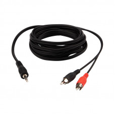Шнур Стерео 3,5мм - 2 RCA, 3м REXANT