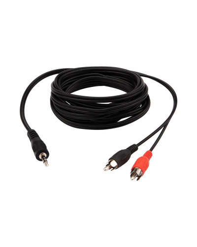 Шнур Стерео 3,5мм - 2 RCA, 3м REXANT