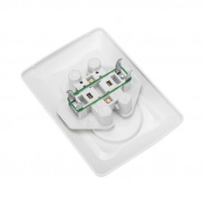 DEA Розетка 2-ая б/з с/у 10А  Бел KRANZ