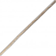 Трос стальной в ПВХ оплетке d=2,0мм, прозрачный (моток 20м) REXANT