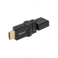 Переходник штекер HDMI - гнездо HDMI, поворотный REXANT