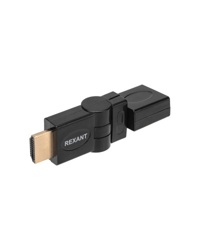 Переходник штекер HDMI - гнездо HDMI, поворотный REXANT