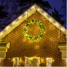 Гирлянда Belt-Light 2 жилы, 100м, шаг 15см, 667 патронов E27, IP65, белый провод NEON-NIGHT