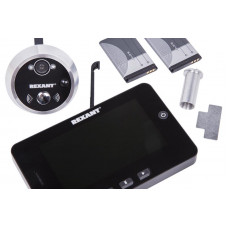 Видеоглазок дверной REXANT, с функцией записи видео/фото по движению, ночной режим работы