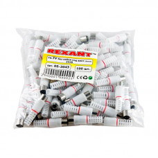 TV-разъем гнездо без пайки белый REXANT