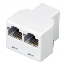 Переходник сетевой LAN, гнездо 8Р8С (RJ-45) - 2 гнезда 8Р8С (RJ-45) REXANT