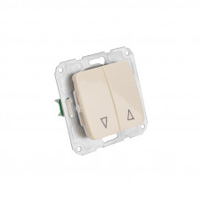 DEA Выключатель для жалюзи 2кл с/у 10А мех. Беж KRANZ
