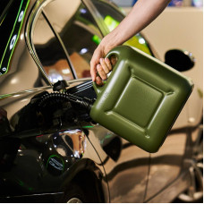 Канистра для ГСМ и технических жидкостей, вертикальная, 10л, пластиковая, усиленная REXANT