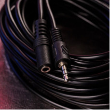 Шнур Стерео 3,5мм гнездо - Стерео 3,5мм штекер, 10м REXANT