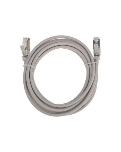 Патч-корд F/UTP, CAT 5e, RJ45-RJ45, 26AWG, LSZH, серый, 3м REXANT