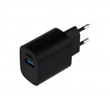 Сетевое зарядное устройство REXANT USB + Type-C, 5V, 2.4 A, черное