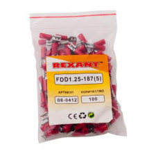 Клемма плоская изолированная РПи-м 1.5-(4.8)/РпИм 1,25-5 гнездо 5.6 мм 0.5-1.5 мм² REXANT