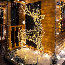 Фигура объемная Олень 115х195 см, 528 LED, IP65, цвет свечения теплый белый NEON-NIGHT