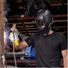 Маска сварщика с черным минеральным стеклом DIN 9 KRANZ